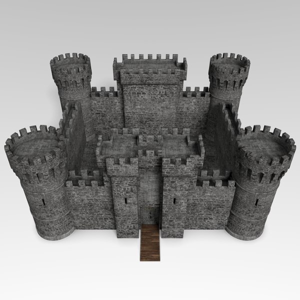 3d model medieval castle