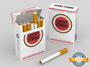 lucky strike cigarette pack 3ds