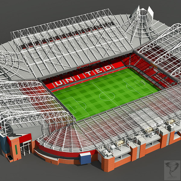 old trafford stadium wembley 3d model