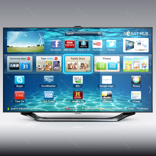 3d Samsung Smart Tv Es8000