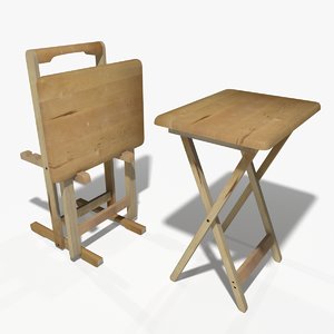 3d model folding table