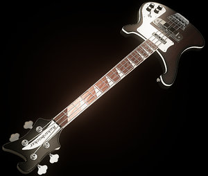 3dsmax rickenbaker bass guitar