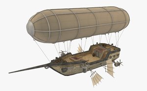 airship scarletts pride 3d model
