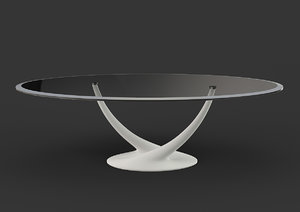 table glass 3d model