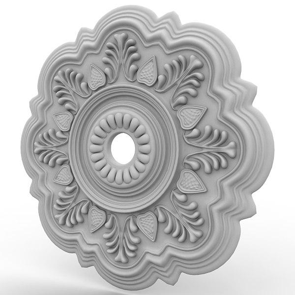 3d model of ceiling medallion
