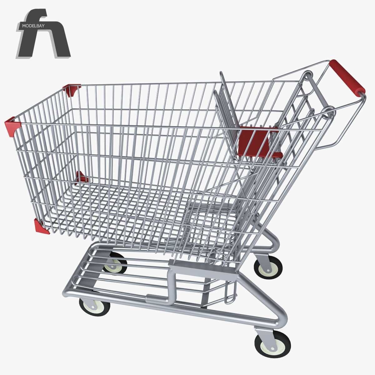 3d 3ds supermarket shopping cart