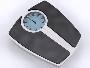 3d household scale weigh model