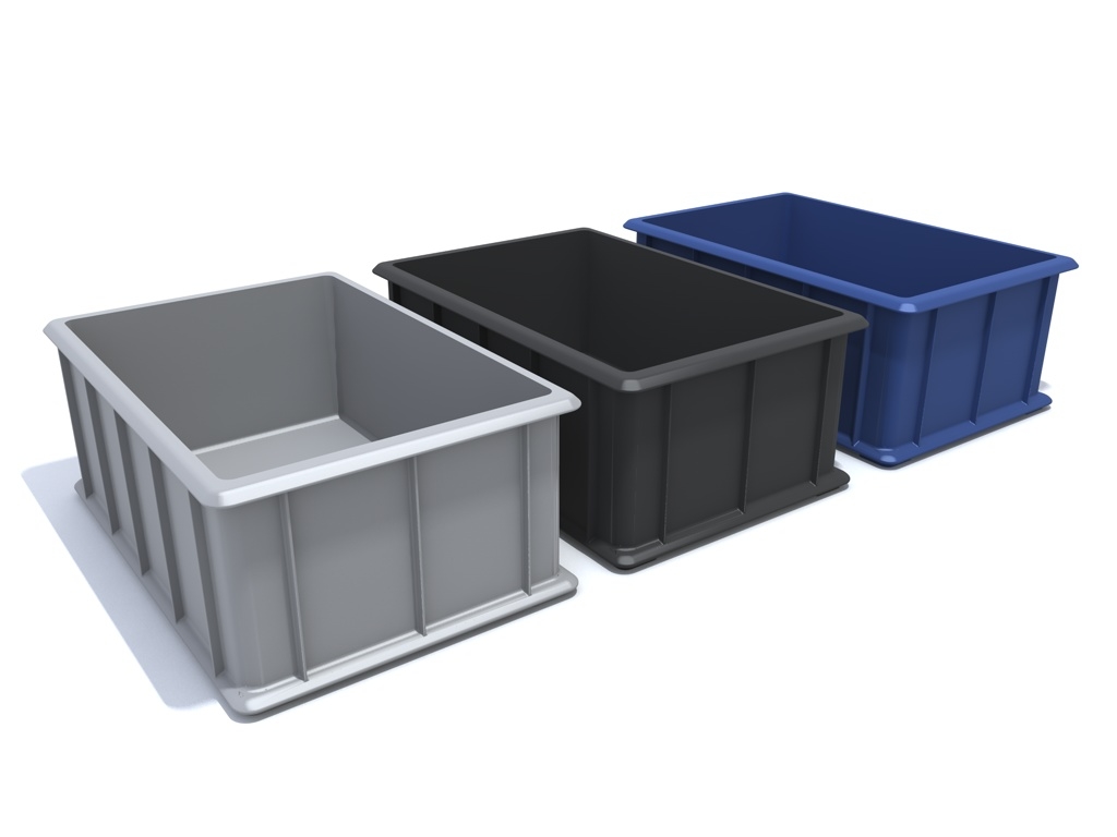 3d model plastic equipment boxes