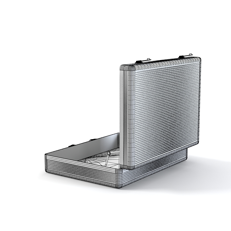 open aluminum briefcase max