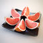 3d model grapefruit quarter orange