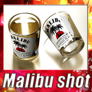 3ds malibu shot glass