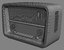 3d model vintage radio telefunken gavotte