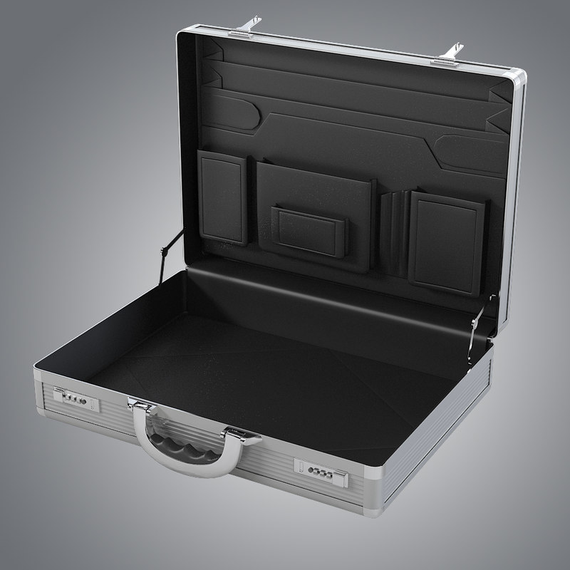 open aluminum briefcase max