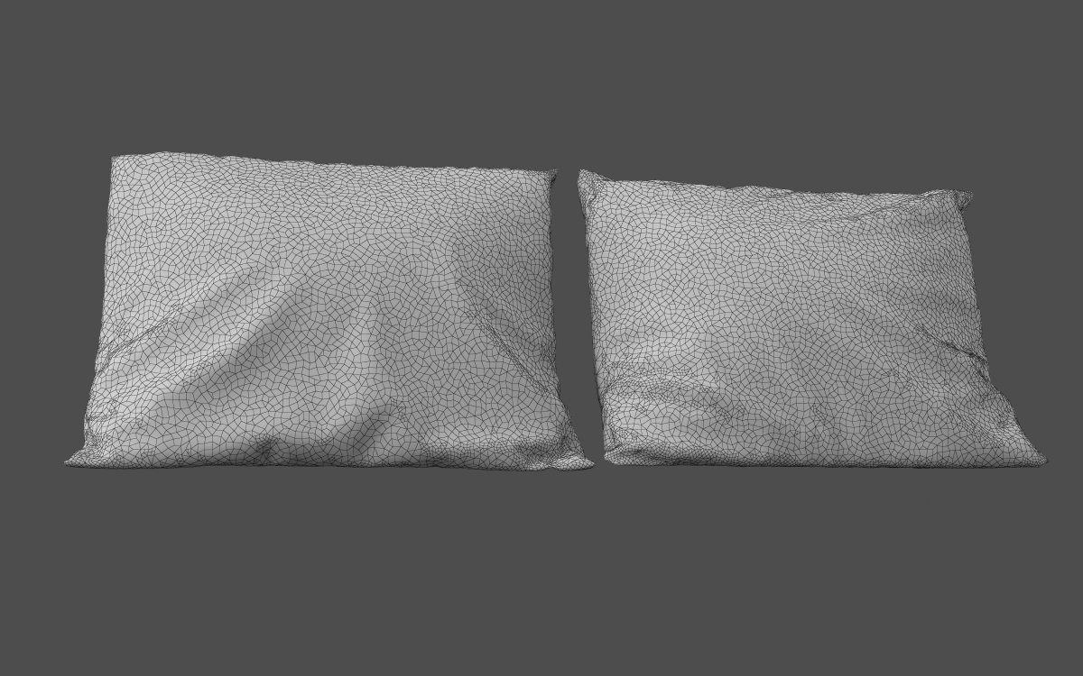 free realistic pillow 3d model