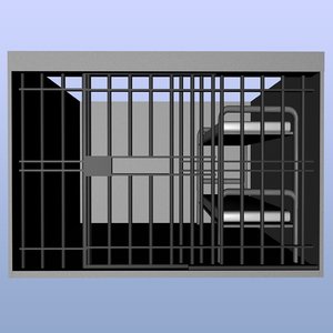 3d model jail cell