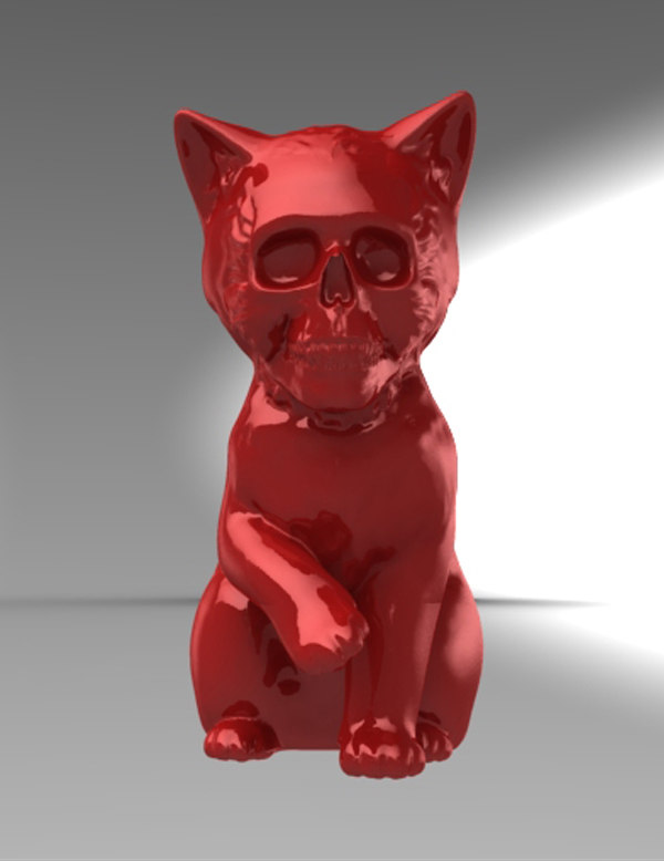 Skullcat Cat Skull 3d Model
