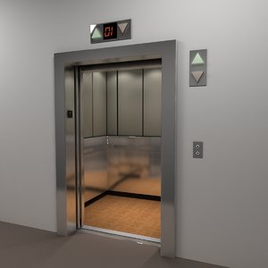 passenger elevator 3d model