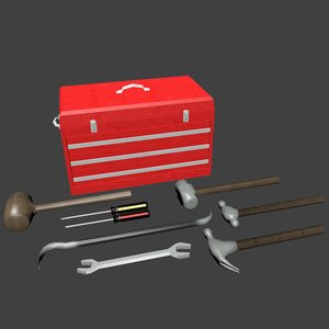 tool set 3d obj