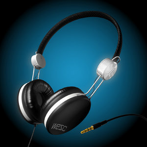 wesc banjo headphones 3d model