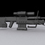 3d custom sniper rifle - model