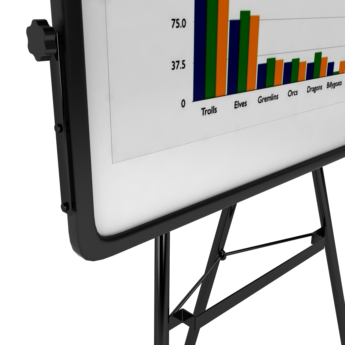 3ds max flip chart easel