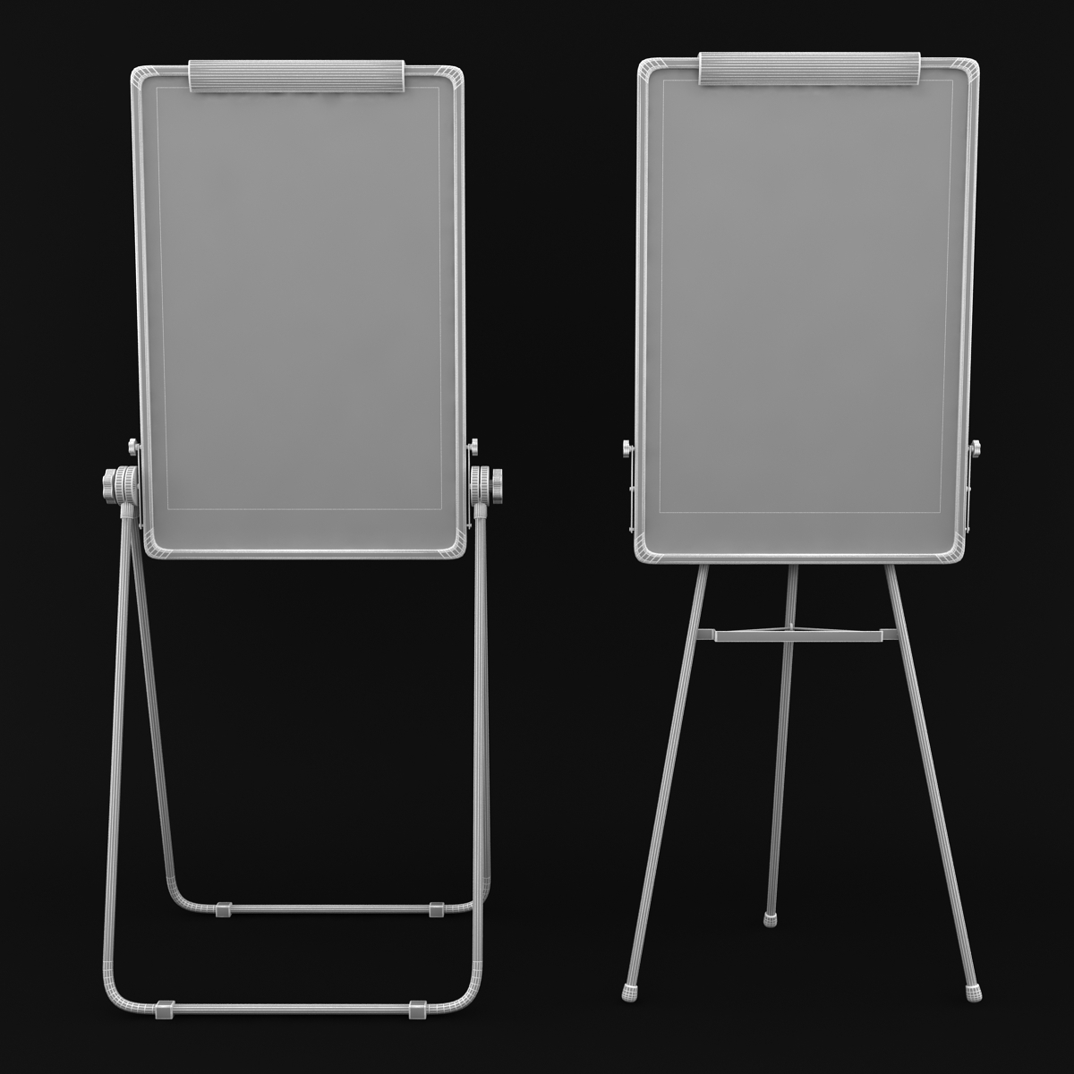 3ds max flip chart easel