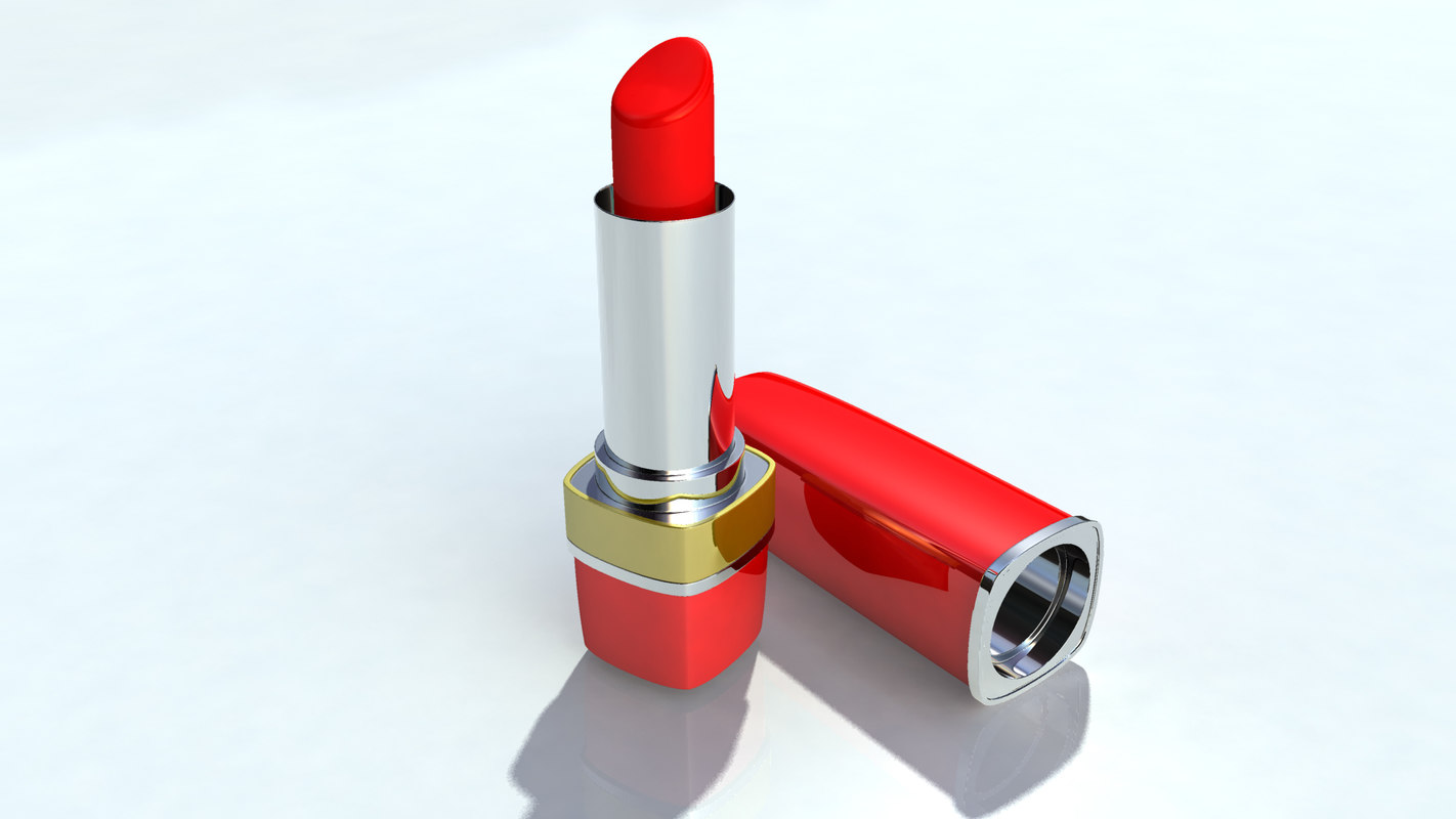 lipstick 3d obj