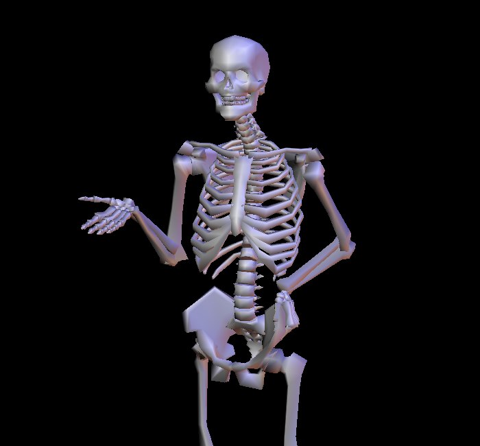 3d skeleton model blender download