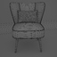 3d leather chair dedar milano
