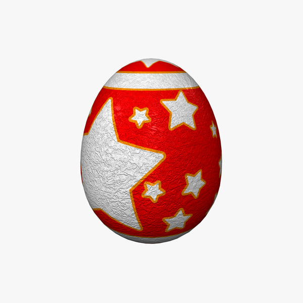 3d model of easter eggs