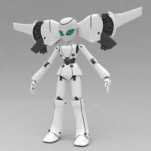 3ds max robot bot toy