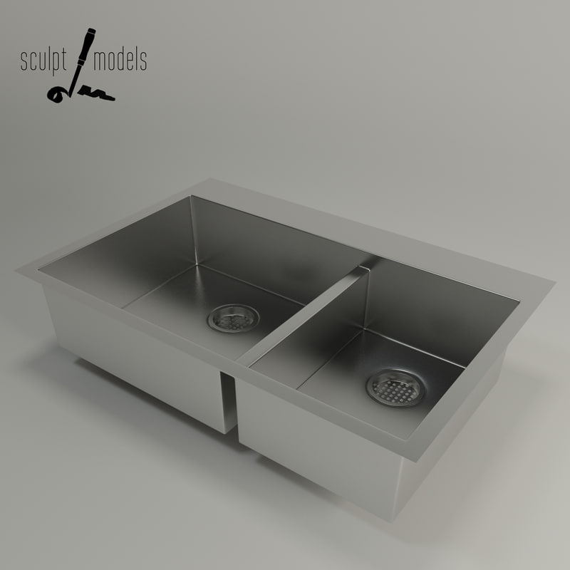 kohler kitchen vault sink 3d max