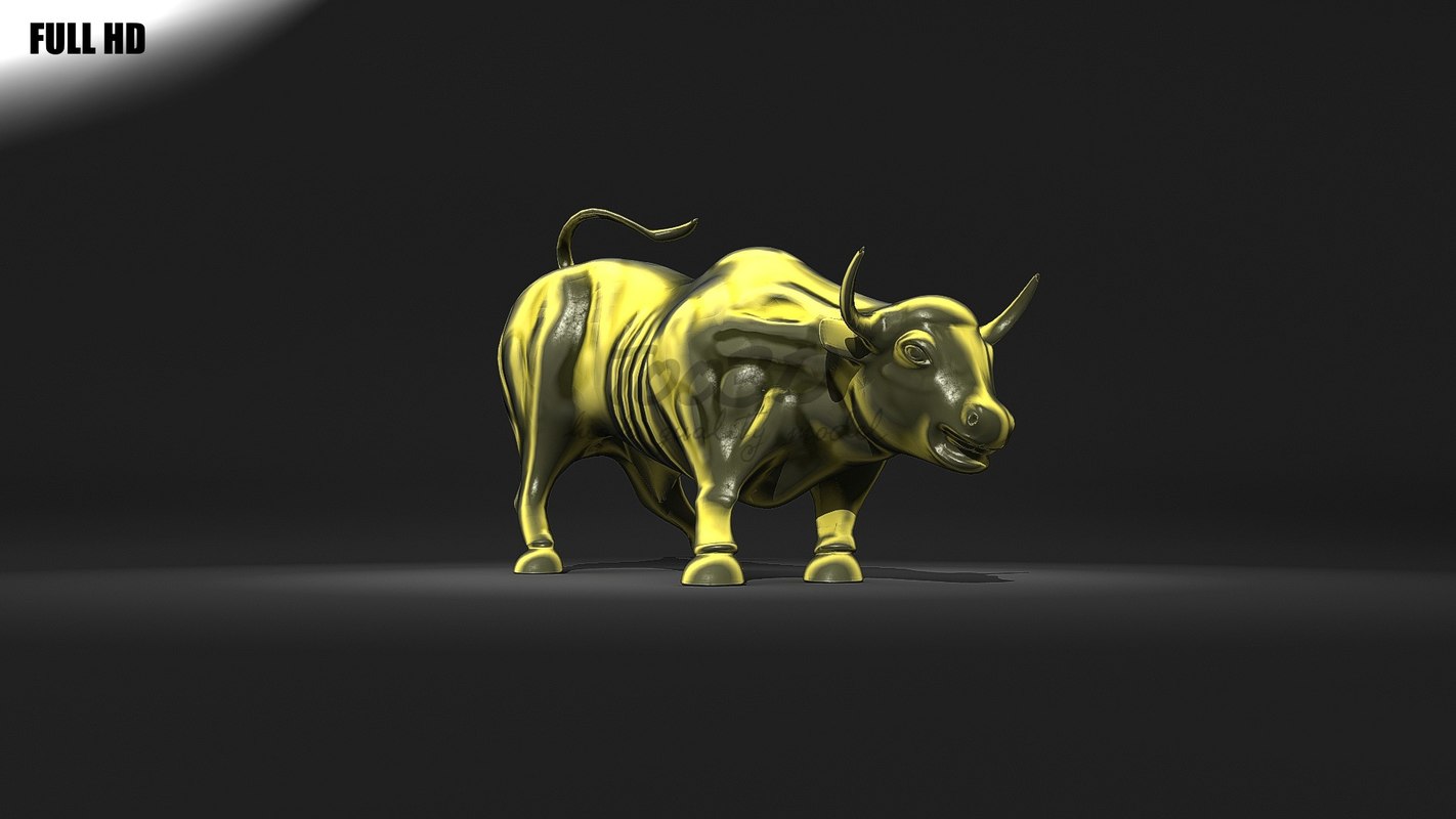 charging bull miniature