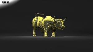 charging bull 3d model
