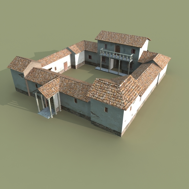 Römische Villa 3DModell TurboSquid 677494