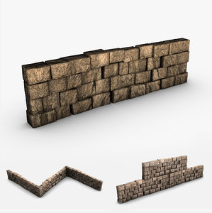 3ds max stone block wall