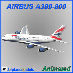 3d airbus a380-800