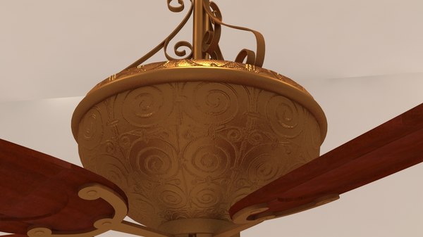 3d Ornate Ceiling Fan