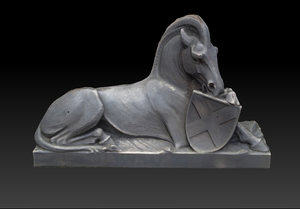 horse statue 3d model