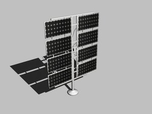 3d model of solar panel