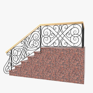 wrought iron stair railing max