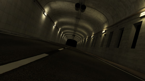 hq tunnel render stage obj