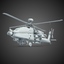 3d apache helicopter model