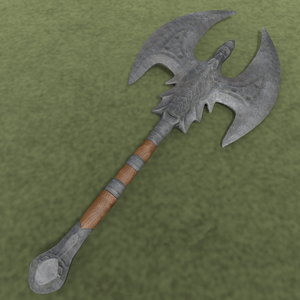 large war axe 3d model