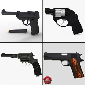 pistols v4 3d model