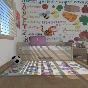 3d kids room model
