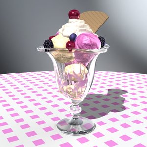 x delicious ice cream sundae