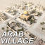 3d arab village houses