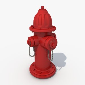 3d model of hydrant street urban
