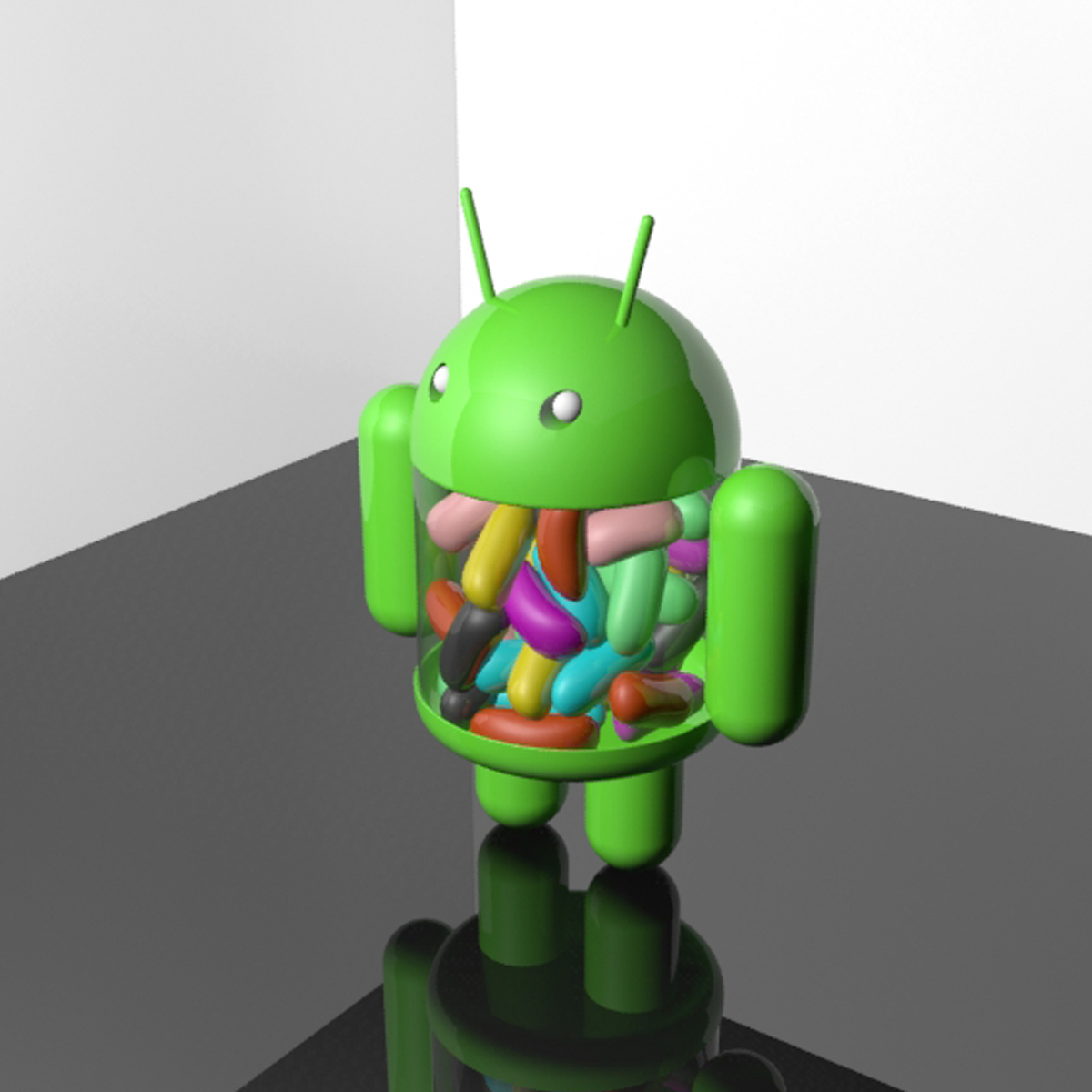 android jellybean mascot 23d模型